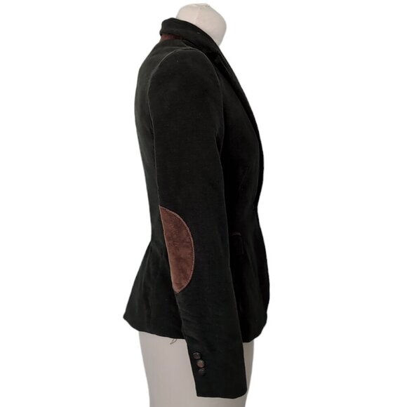 Zara Velveteen Elbow Patch Blazer - Picture 3 of 5